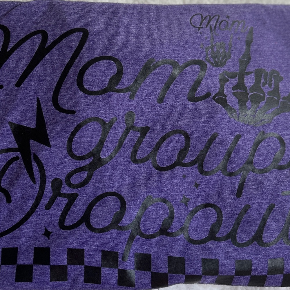 Gildan Purple Graphic  Tee